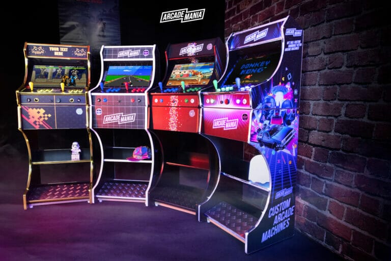 4 Arcade Machines On The Wall Logo