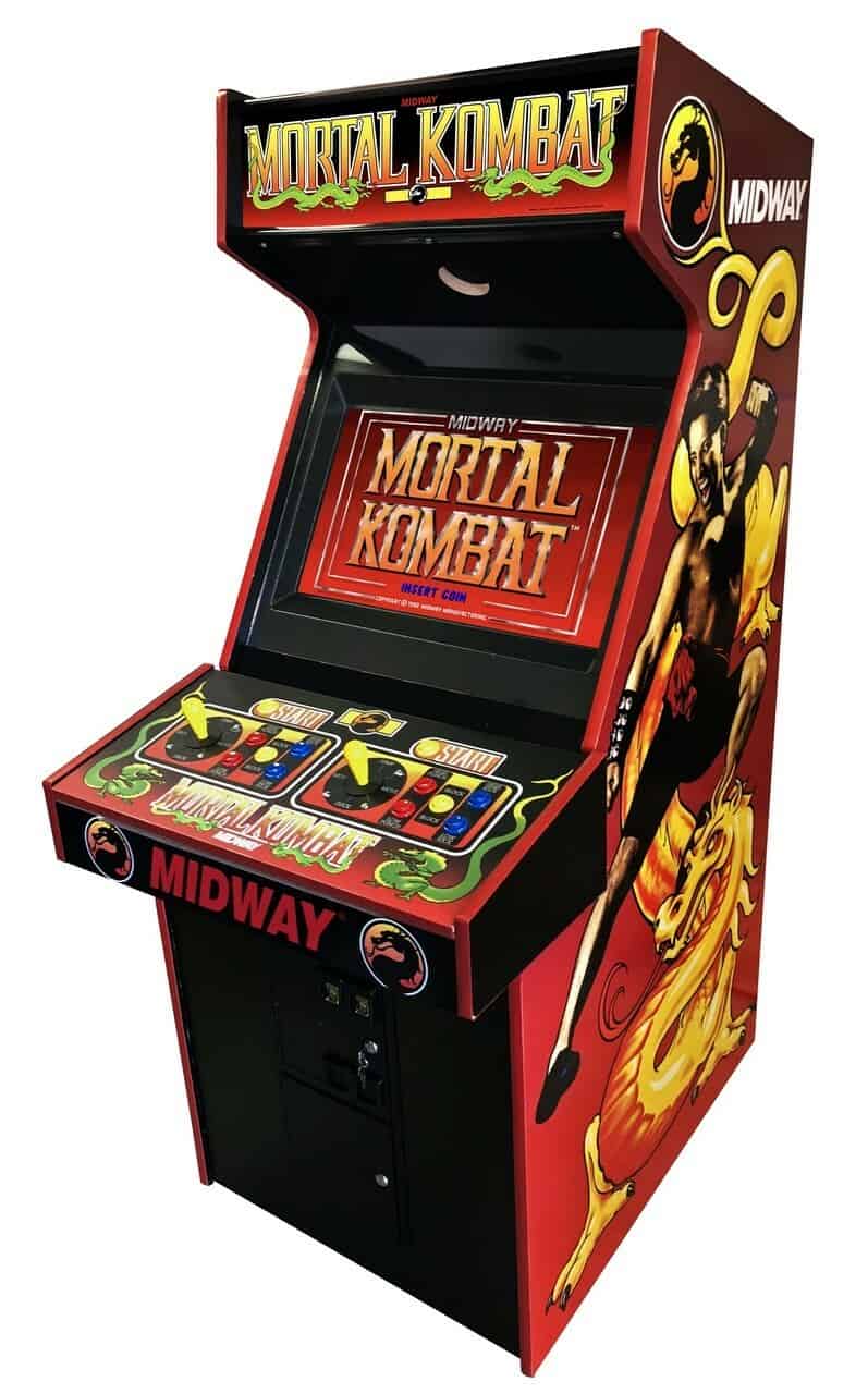 An Image Of A Mortal Kombat Arcade Machine 