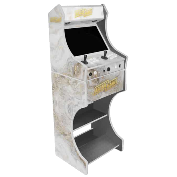 Arcade Machine With White Marble Artwork