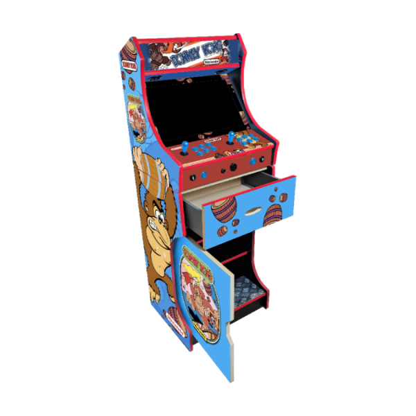 Donkey Kong Arcade Machine With Drawers Open