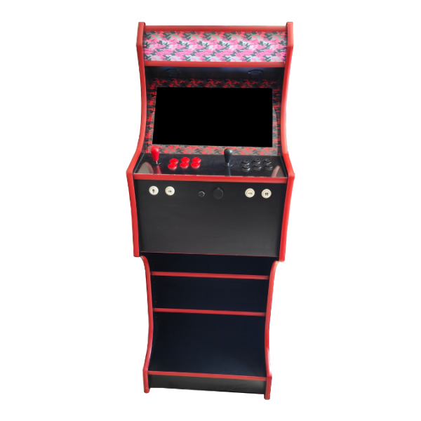 Red Camo Arcade Machine From The Front