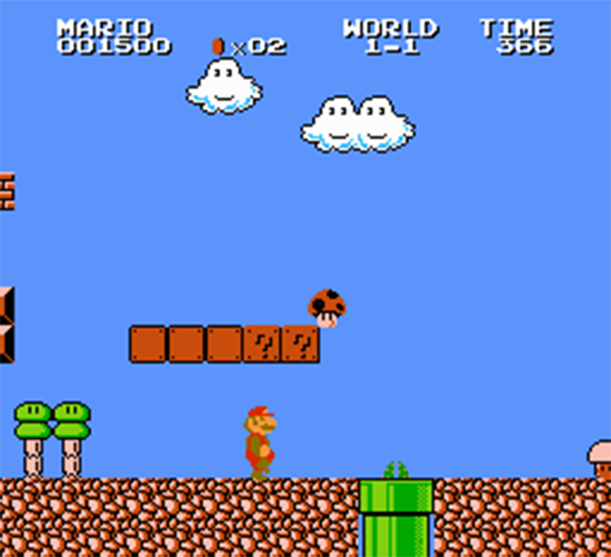 Super Mario The Lost Levels Game.