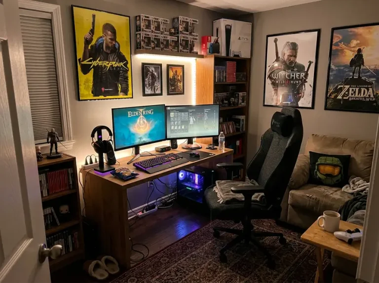 An Image Of A Home Gaming Room.