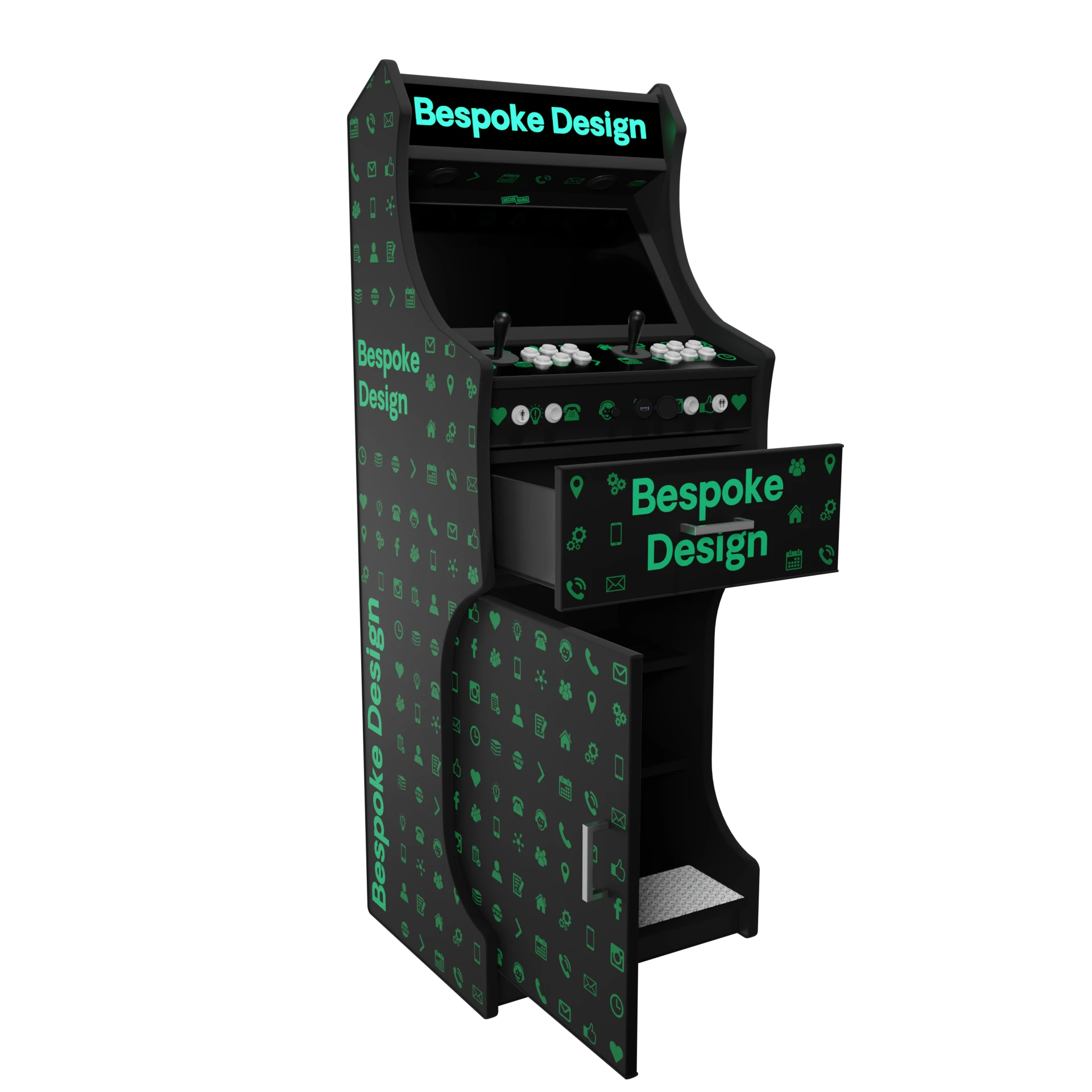 Mega Upright Arcade Machine - Bespoke Artwork